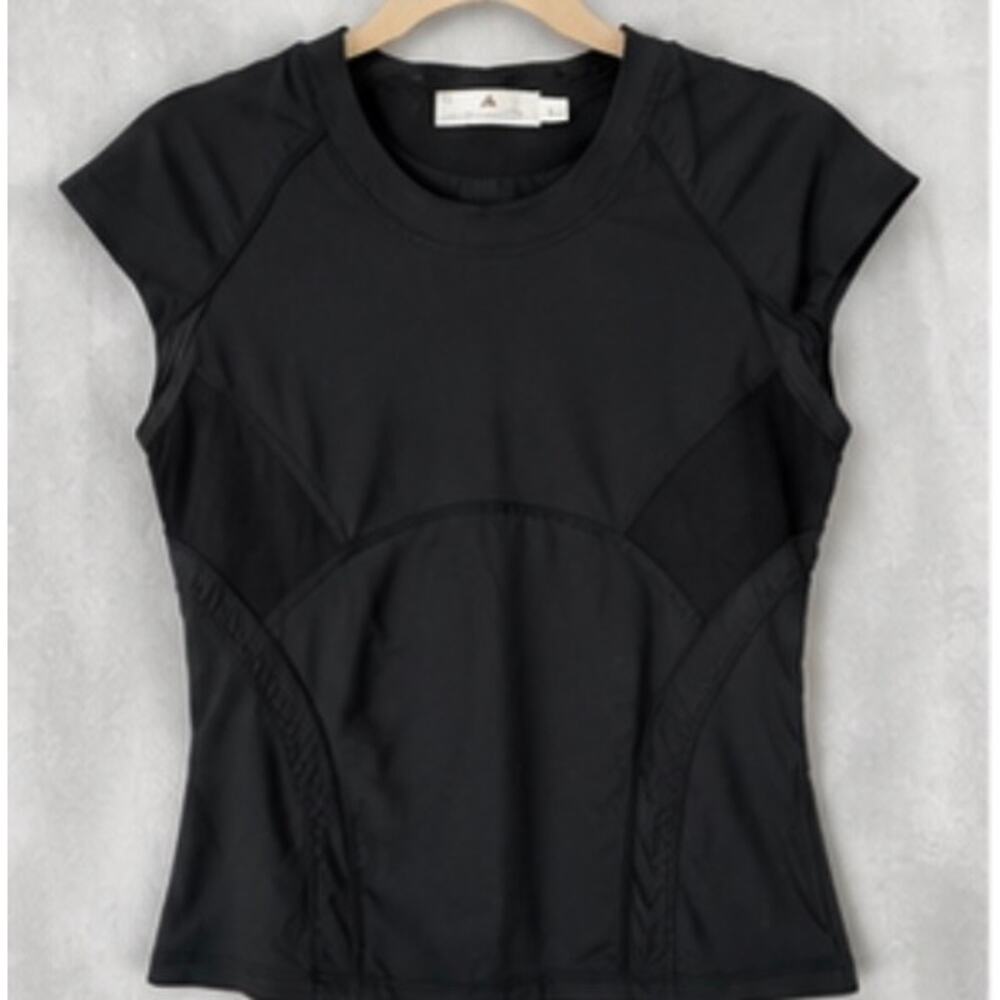 adidas by Stella McCartney Black Performance Activewear Top Size 36 Athletic - Picture 4 of 7